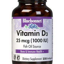 Vitamin D3 Витамин D Bluebonnet Nutrition 250 капсул