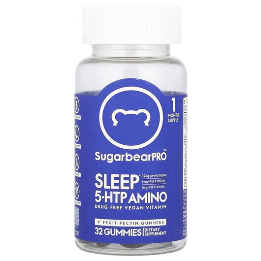 Основное фото товара 5-гидрокситриптофан, Sleep 5-HTP Amino Gummies, 32 таблеток