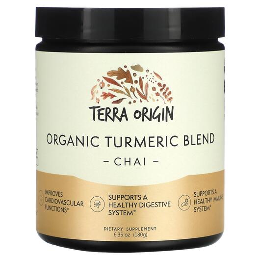 Основне фото товару Terra Origin, Organic Turmeric Blend Chai, Підтримка імунітету, 1