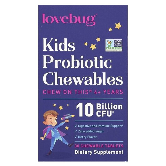 Основное фото товара Kids Probiotics Delicious Berry 10 Billion CFU Основное фото товара Kids Probiotics Delicious Berry 10 Billion CFU, Пробиотики, 30 та