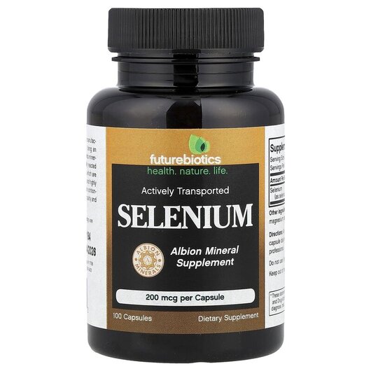 Основне фото товару Selenium 200 mcg Основне фото товару Future Biotics, Selenium 200 mcg, Селен, 100 капсул