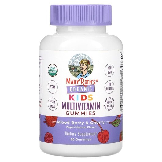 Основное фото товара Organic Kids Multivitamin Gummies Mixed, Витамины для детей, 60 т