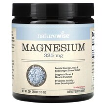 Magnesium Strawberry 325 mg Магний Naturewise 264 г Magnesium Strawberry 325 mg Магний Naturewise 264 г