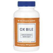 Ox Bile Бычья желчь TheVitaminShoppe 100 капсул Ox Bile Бычья желчь TheVitaminShoppe 100 капсул