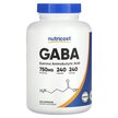 Фото товару GABA 750 mg Фото товару Nutricost, GABA 750 mg, ГАМК, 240 капсул