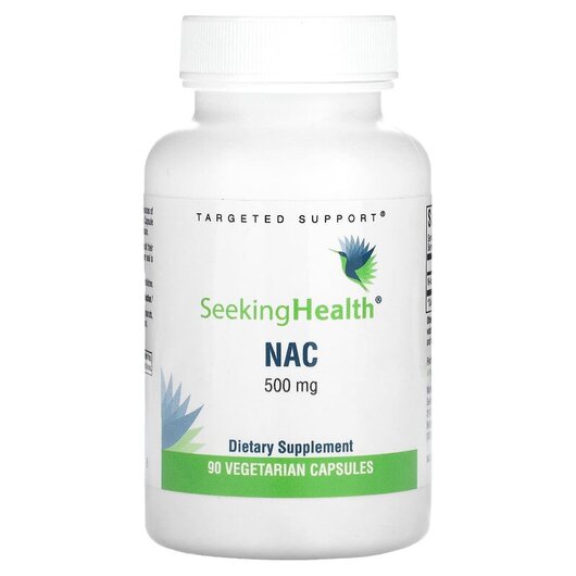 Основное фото товара Seeking Health, N-ацетилцистеин, NAC 500 mg, 90 капсул
