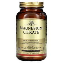 Магній Magnesium Citrate 420 mg Solgar 60 таблеток Магній Magnesium Citrate 420 mg Solgar 60 таблеток