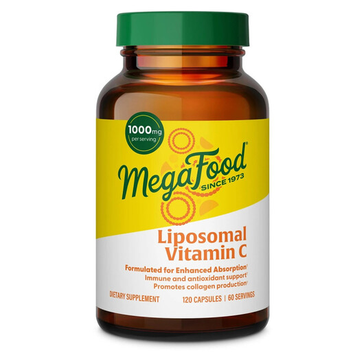 Основное фото товара Liposomal Vitamin C Основное фото товара MegaFood, Витамин C Липосомальный, Liposomal Vitamin C, 120 капсу