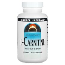 L-Carnitine 500 mg L-Карнитин Source Naturals 120 капсул L-Carnitine 500 mg L-Карнитин Source Naturals 120 капсул