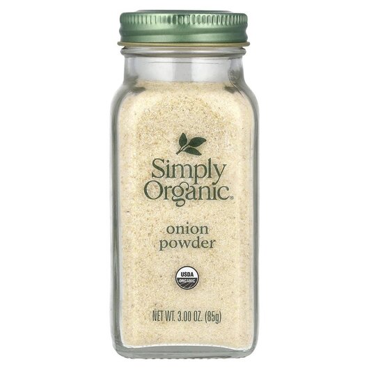 Основне фото товару Onion Powder Основне фото товару Simply Organic, Onion Powder, Спеції, 85 г
