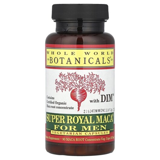 Основное фото товара Super Royal Maca For Men 500 mg Основное фото товара Мака для мужчин 500 мг, Super Royal Maca For Men, 90 капсул