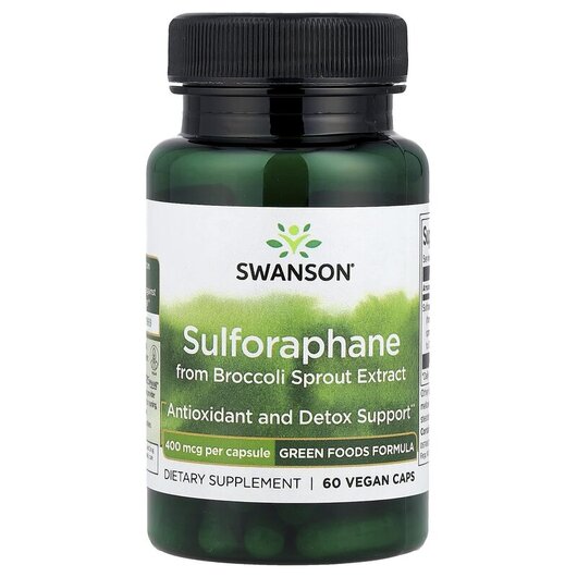 Основное фото товара Брокколи, Sulforaphane from Broccoli Sprout Extract 400 mcg, 60 к