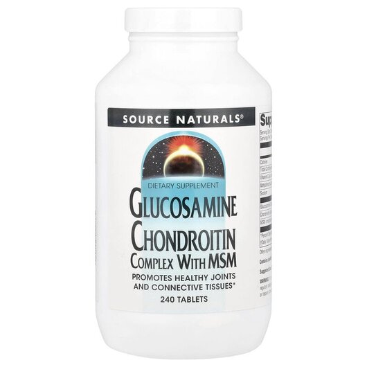Основне фото товару Glucosamine Chondroitin Complex With, Глюкозамін Хондроітин, 240 