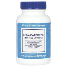 Beta-Carotene 25000 IU Витамин А Ретинол TheVitaminShoppe Beta-Carotene 25000 IU Витамин А Ретинол TheVitaminShoppe