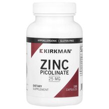 Цинк Пиколинат 25 мг Zinc Picolinate 25 mg 150 Kirkman Цинк Пиколинат 25 мг Zinc Picolinate 25 mg 150 Kirkman