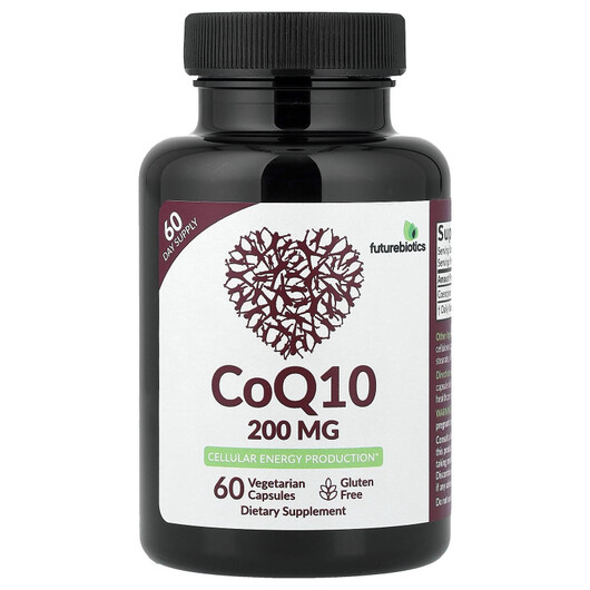 Основне фото товару Future Biotics, CoQ10 200 mg, Коензим CoQ10, 60 капсул