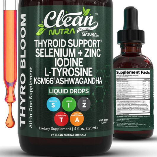 Основне фото товару ThyroBloom Thyroid Support for Women, Підтримка щитоподібної зало