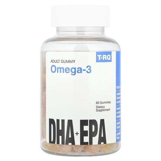Основное фото товара T-RQ, Рыбий жир Омега-3, Omega-3 DHA + EPA, 60 конфет