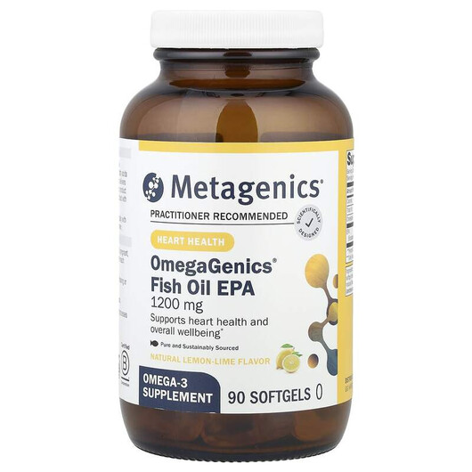 Основное фото товара Metagenics, Омега 3, OmegaGenics Fish Oil EPA 1200, 90 капсул