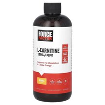 L-Карнітин L-Carnitine Liquid Orange 3000 mg Force Factor