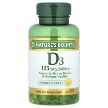 D3 125 mcg 5000 IU Витамин D3 125 мкг 5000 МЕ Nature's