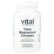 Фото товара Vital Nutrients, Магний, Triple Mag 250 mg, 90 капсул