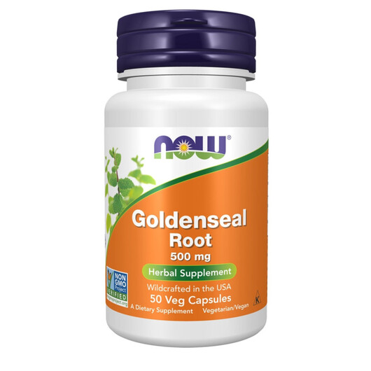 Основне фото товару Goldenseal Root Основне фото товару NOW, Goldenseal Root, Жовтокорінь, 50 капсул