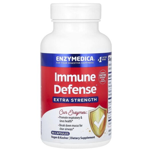 Основне фото товару Enzyme Defense Extra Strength Основне фото товару Enzymedica, Enzyme Defense Extra Strength, Ферменти, 90 капсул