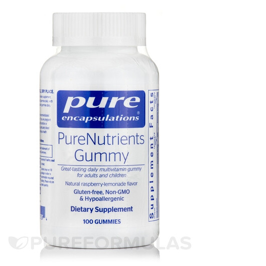 Основное фото товара PureNutrients Gummy Multivitamin Основное фото товара Pure Encapsulations, Мультивитамины, PureNutrients Gummy, 100 таб