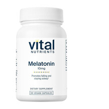 Melatonin 10 mg Мелатонин Vital Nutrients 60 капсул Melatonin 10 mg Мелатонин Vital Nutrients 60 капсул