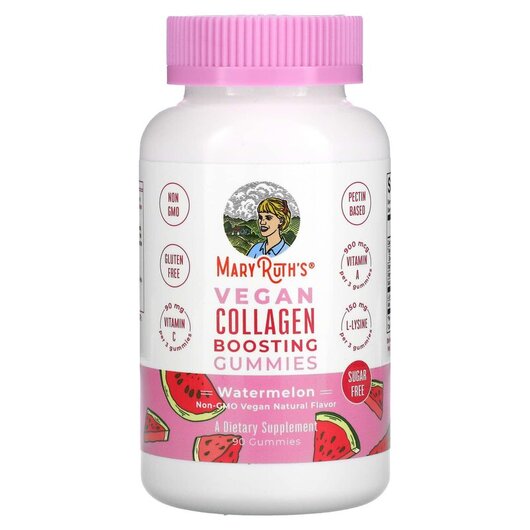 Основне фото товару Vegan Collagen Boosting Gummies Watermelon Основне фото товару Vegan Collagen Boosting Gummies Watermelon, Колаген, 90 таблеток