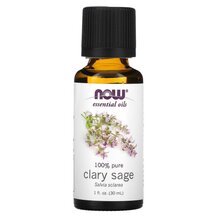 Pure Essential Oil Clary Sage Эфирное масло NOW Foods