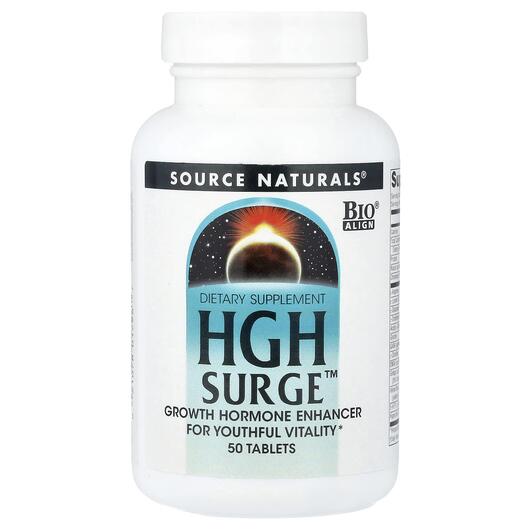 Основное фото товара Source Naturals, Гормон роста Гипофиз, HGH Surge, 50 таблеток