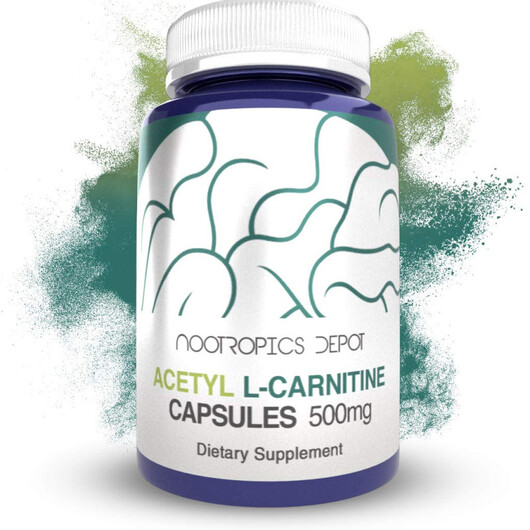 Основне фото товару Acetyl L-Carnitine Capsules 500 mg, Ацетилкарнітин, 90 капсул