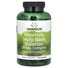 Rhodiola Holy Basil Valerian Stress Complex Поддержка Rhodiola Holy Basil Valerian Stress Complex Поддержка