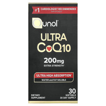 Ultra CoQ10 200 mg Коэнзим CoQ10 Qunol 30 капсул