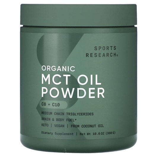 Основное фото товара Organic MCT Oil Powder Unflavored 10 Основное фото товара MCT Масло, Organic MCT Oil Powder Unflavored 10, 300 г