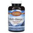 Фото товару Carlson, Multi + Omega-3, Омега 3, 120 капсул