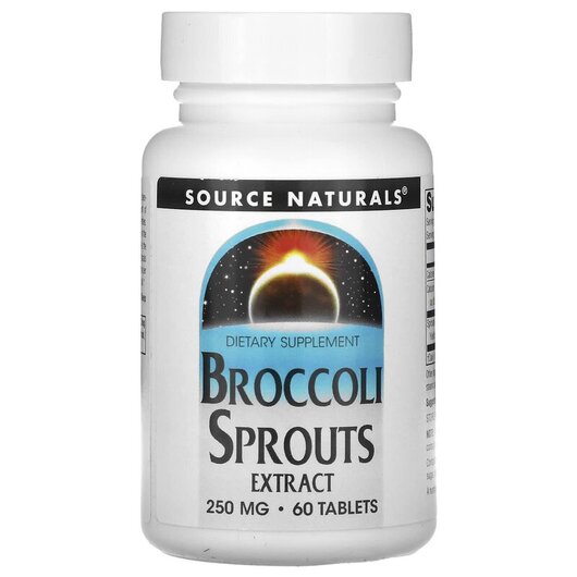Основное фото товара Брокколи, Broccoli Sprouts Extract 250 mg, 60 таблеток