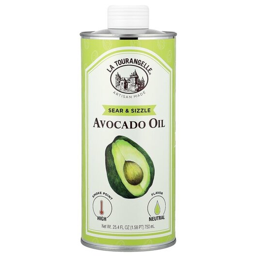 Основное фото товара La Tourangelle, Масло авокадо, Sear & Sizzle Avocado Oil, 750
