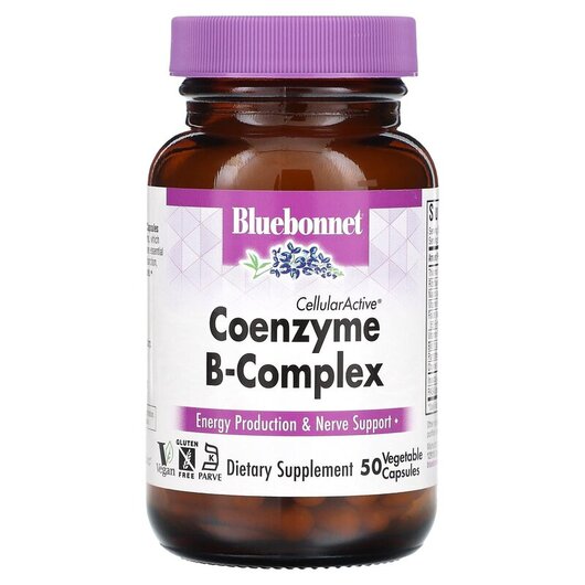 Основне фото товару Coenzyme B-Complex Основне фото товару Bluebonnet Nutrition, Coenzyme B-Complex, B-комплекс, 50 капсул