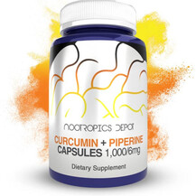 Куркумін Curcumin with Piperine Capsules Nootropics Depot