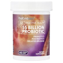 55 Billion Probiotic Пробиотики BioEmblem 45 капсул 55 Billion Probiotic Пробиотики BioEmblem 45 капсул