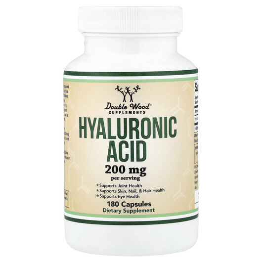 Основне фото товару Hyaluronic Acid, Гіалуронова кислота, 180 капсул
