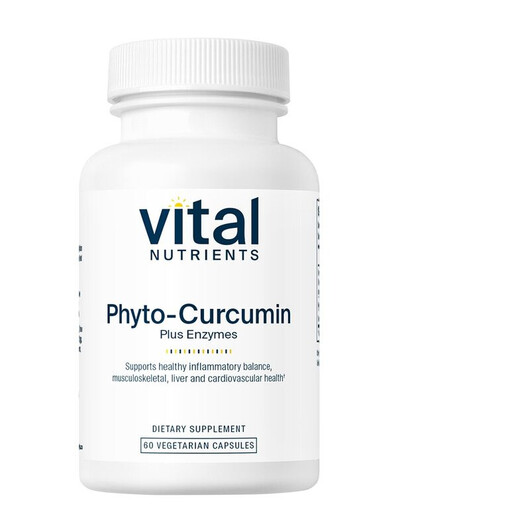 Основное фото товара Vital Nutrients, Ферменты, Phyto-Curcumin Plus Enzymes, 60 капсул