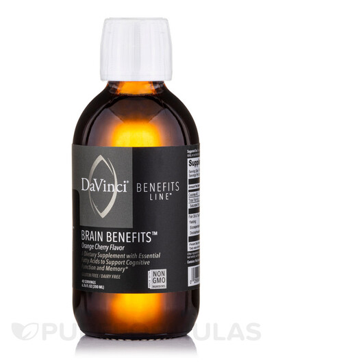 Основне фото товару Brain Benefits Orange Cherry Flavor, Підтримка мозку, 200 мл