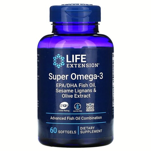 Основне фото товару Omega Foundations Super Omega-3 Основне фото товару Omega Foundations Super Omega-3, Риб'ячий жир Омега-3, 60 ка