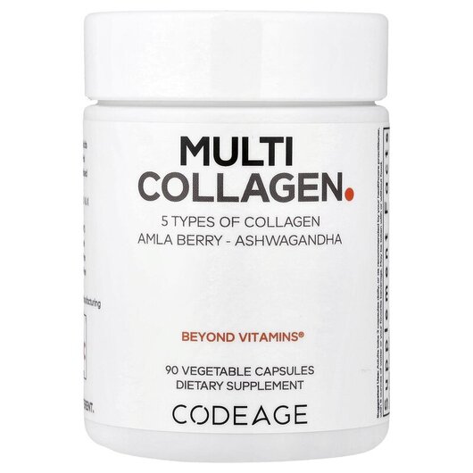 Основне фото товару CodeAge, Hydrolyzed Multi Collagen, Колаген, 90 капсул