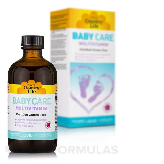 Основное фото товара Витамины для детей, Baby Care Liquid Multivitamin Raspberry, 177 