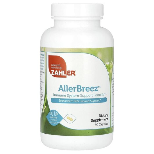Основне фото товару AllerBreez Immune System Support Formula, Підтримка імунітету, 90
